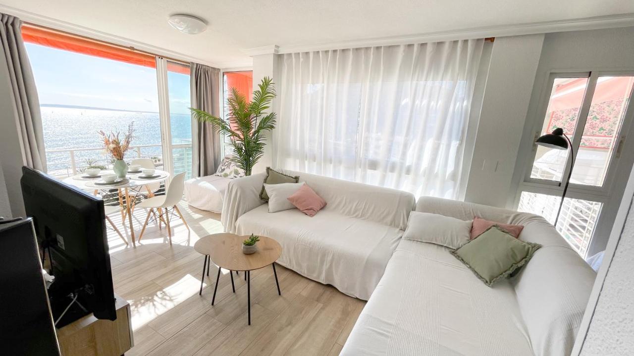 Apartamento En 1ª Linea Con Piscina Alicante Esterno foto