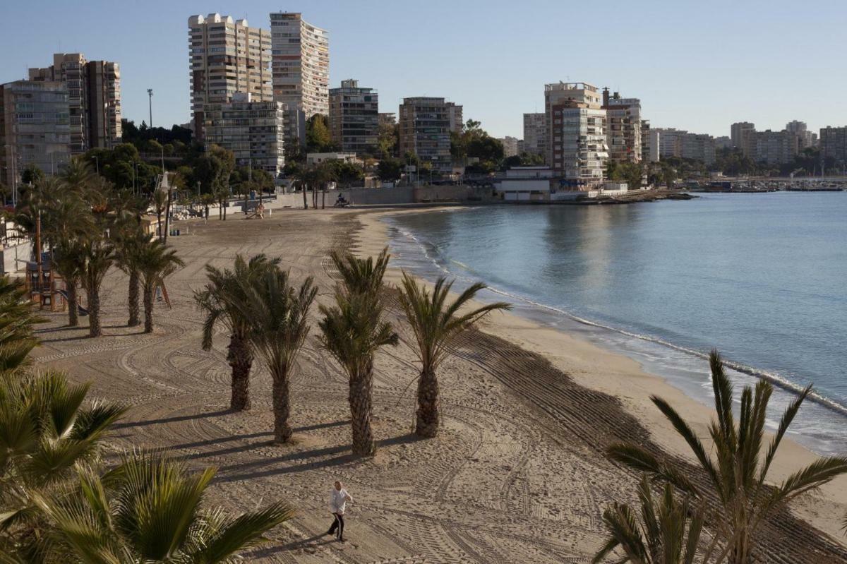 Apartamento En 1ª Linea Con Piscina Alicante Esterno foto